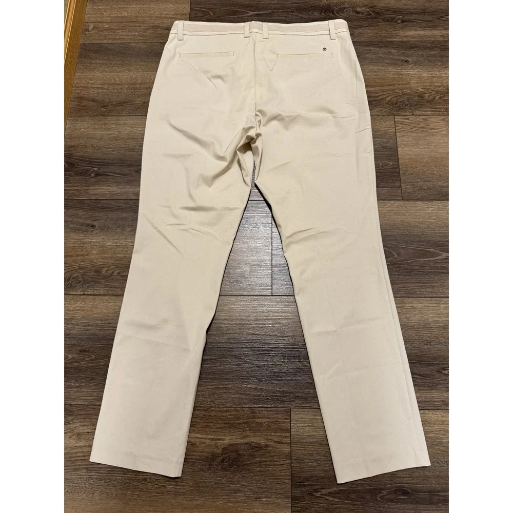 G/FORE G4 Straight Leg Cream Stone Golf Pants Men's Size 36x32 Khaki NEW NWT - Picture 3 of 9